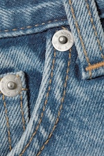 Seventeen Blue - Mellanblå - Maia Mid Waist Denim Hotpants - 1