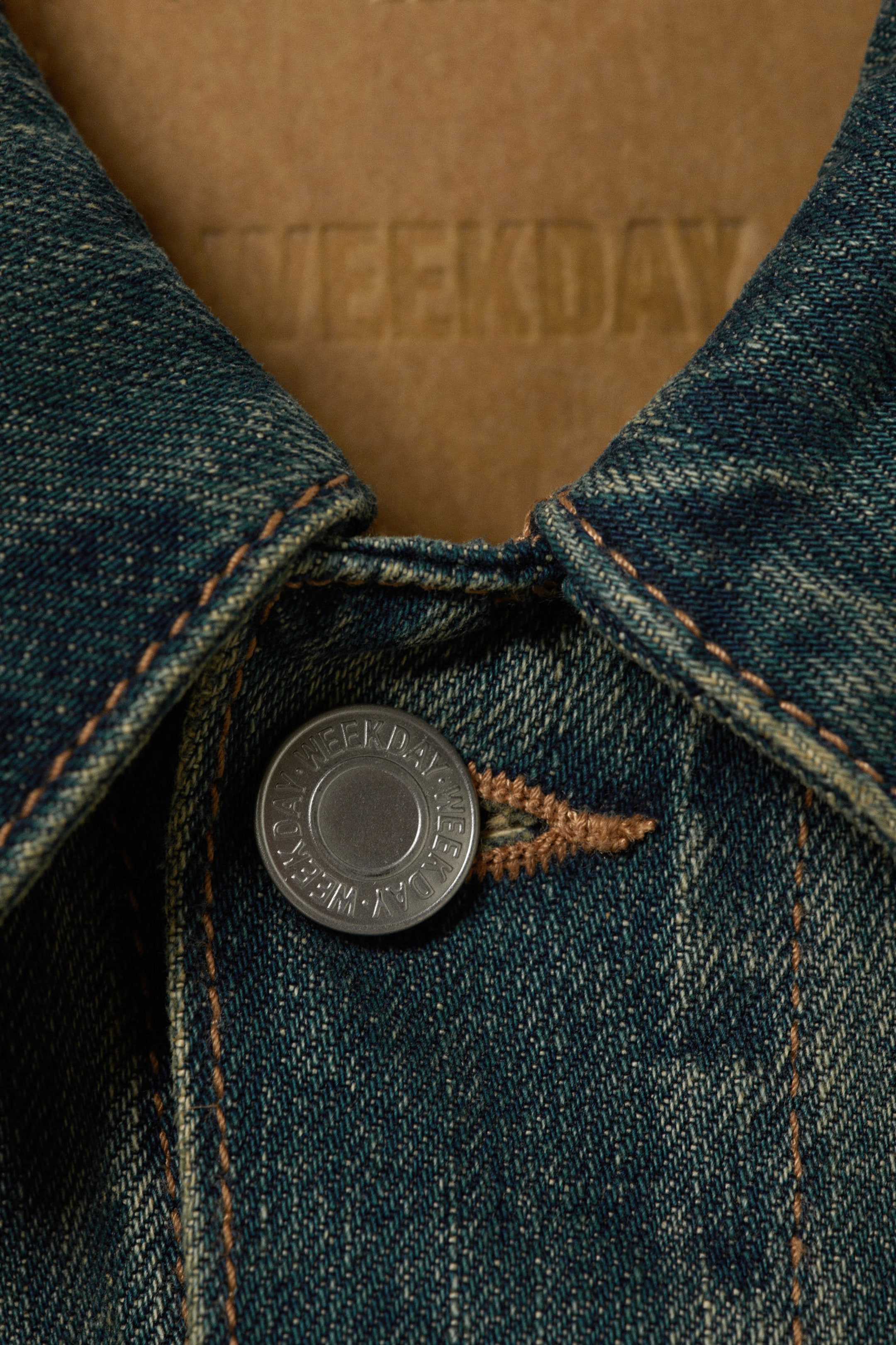Carson Blue - Dark Blue - Regular Fit Denim Trucker Jacket - 5