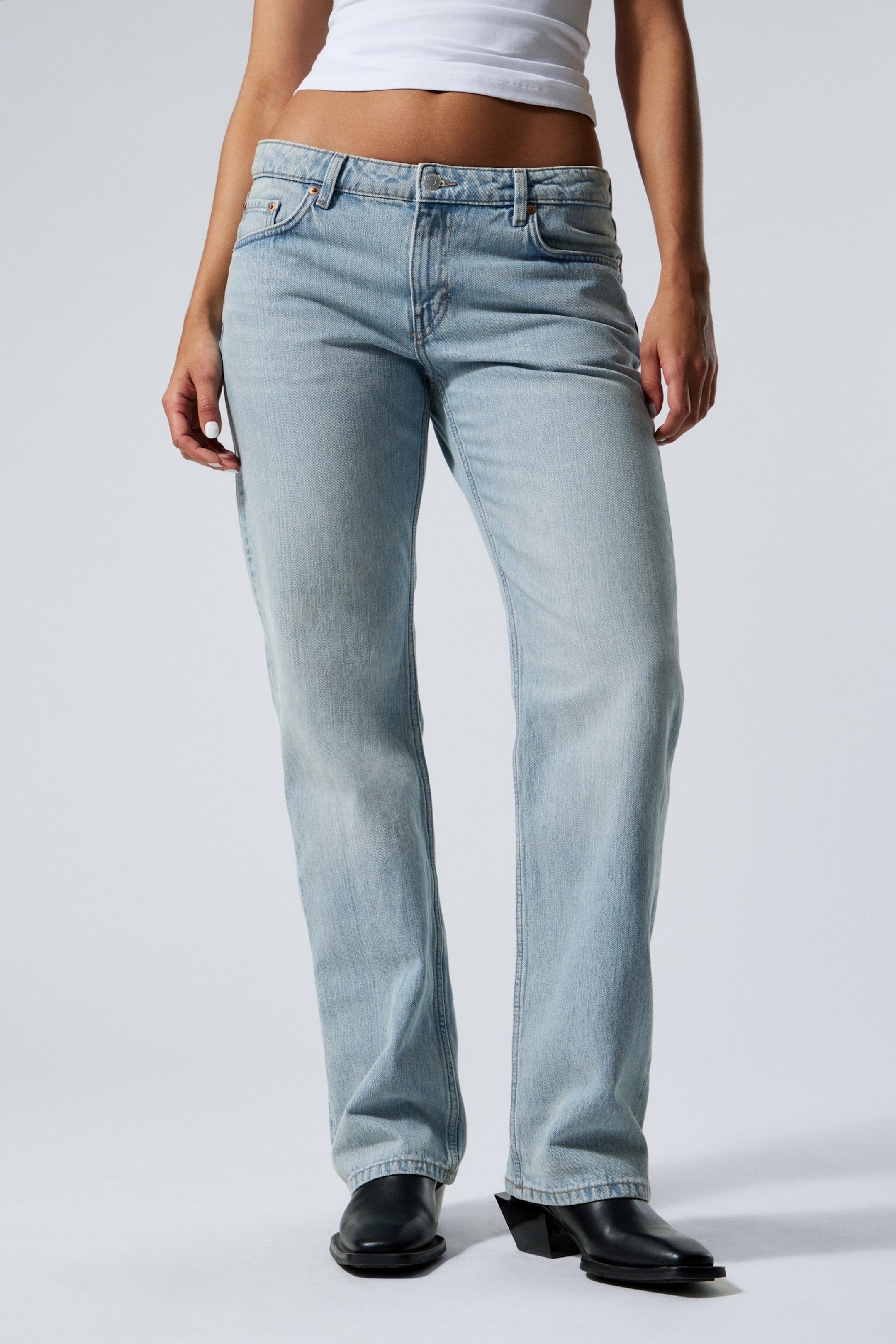 #8898AC - Arrow Low Rise Regular Straight Leg Jeans - 2