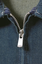Blue Rinse - Main Denim Split Front Zip Shirt - 1
