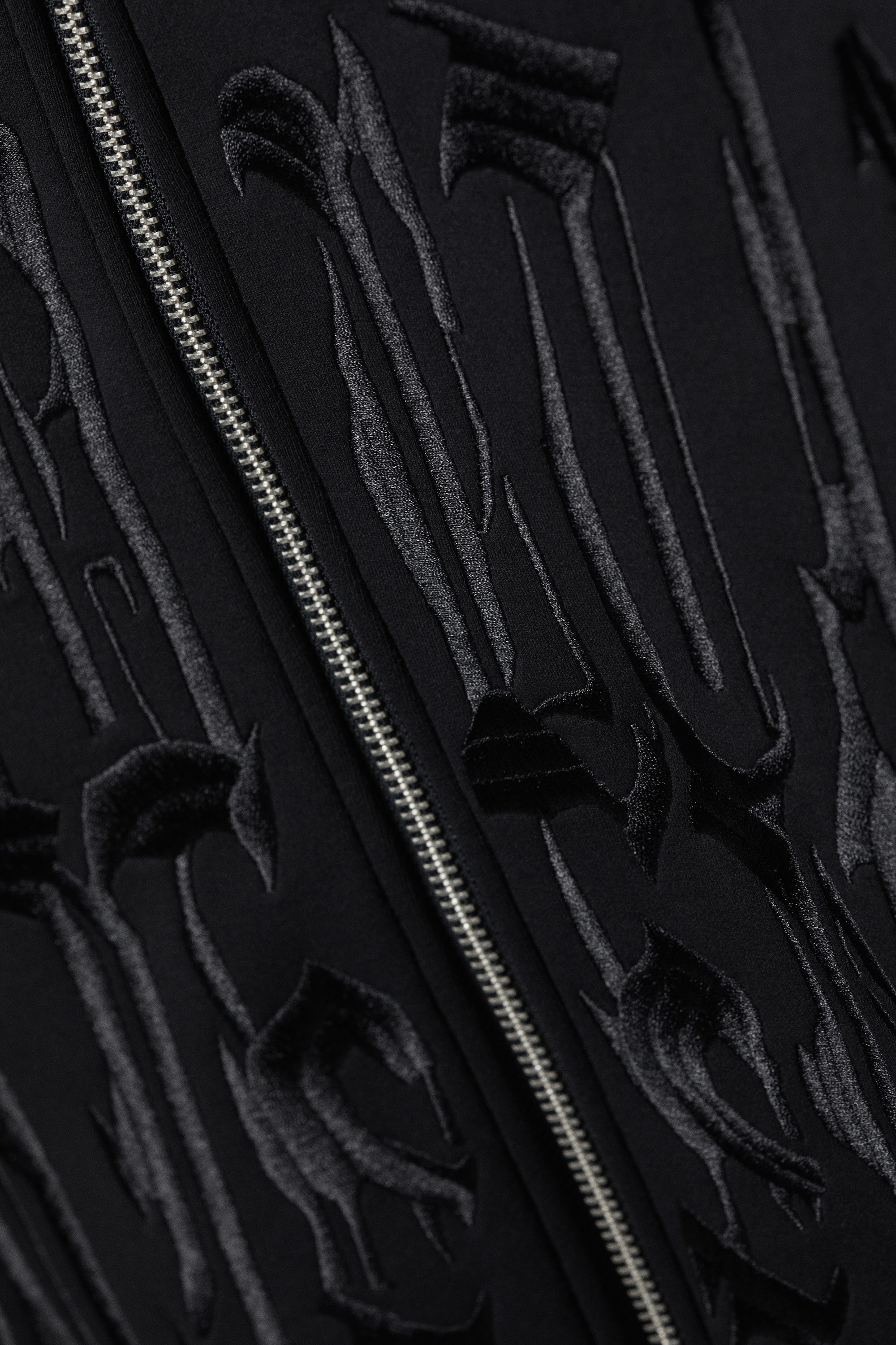 Dark Navy Blue - Simon Graphic Scuba Zip Hoodie - 4