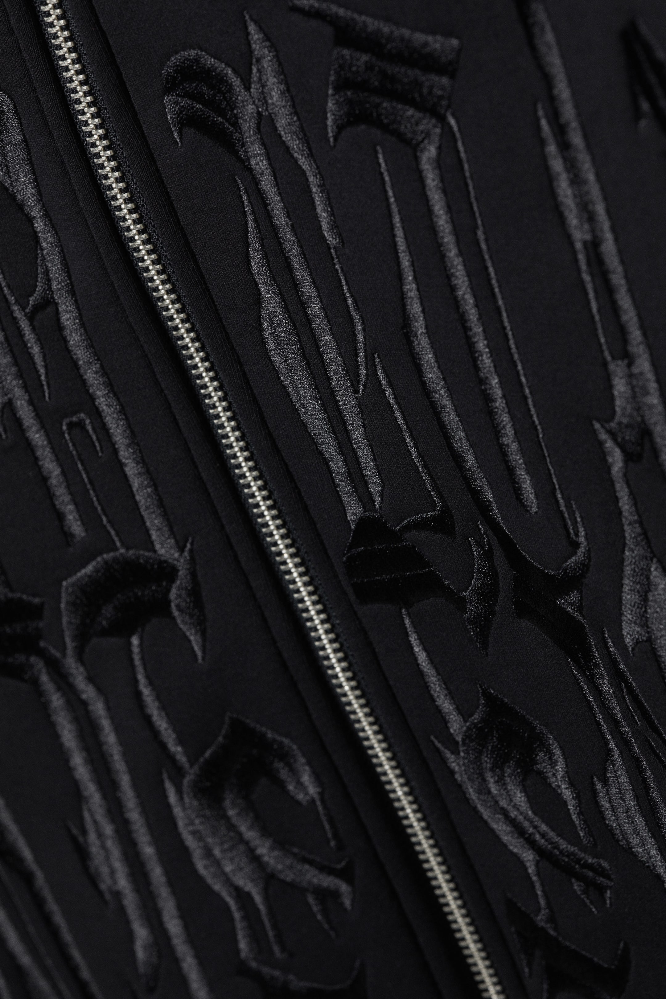 Dark Navy Blue - Simon Graphic Scuba Zip Hoodie - 1