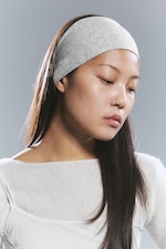 Grey Melange + Black - 2-pack wide headband - 1