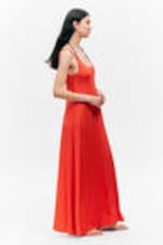 Rot - Ärmelloses Tank-Maxikleid - 1