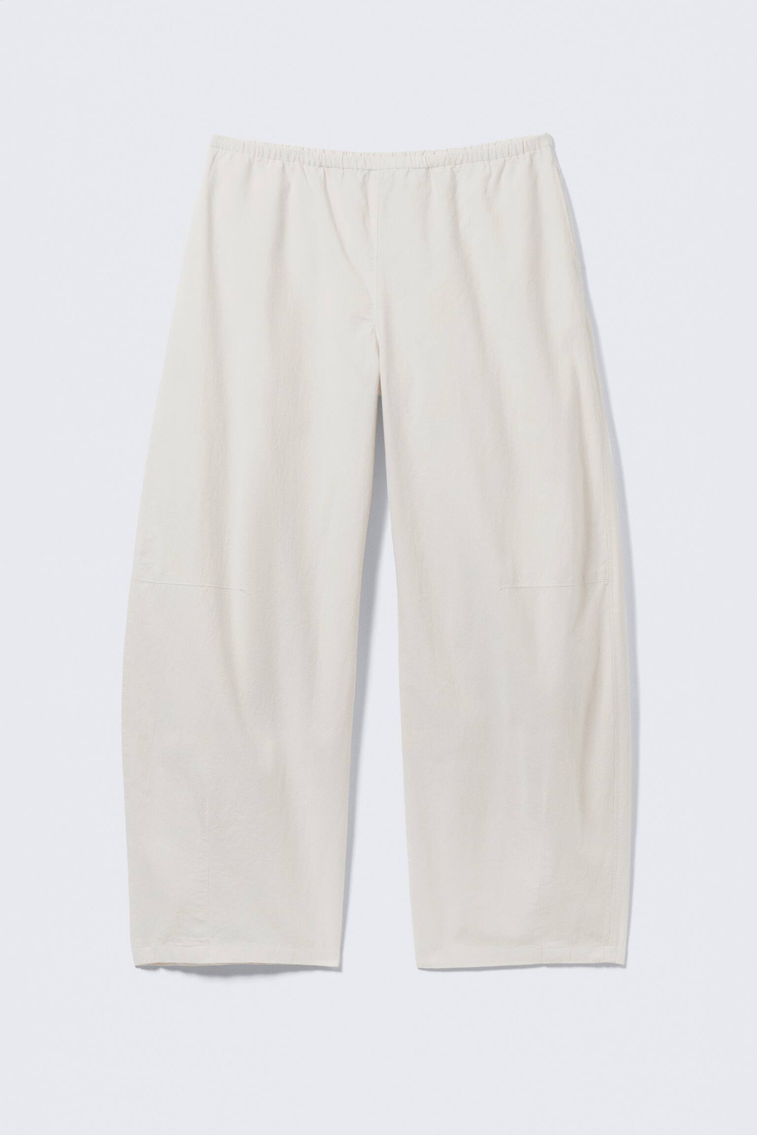 Pantalone a vita bassa - Beige chiaro/Grigio - 2