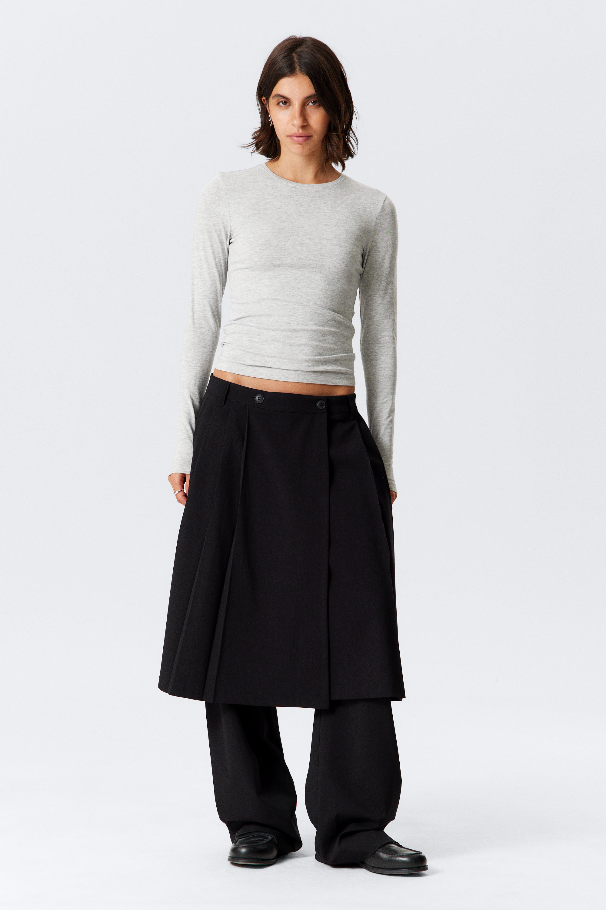 Dusty Grey - Slim Fitted Long Sleeve - 1