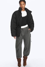 Noir - Doudoune oversize - 1