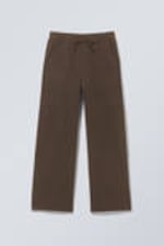 Dark Brown - Astro Loose Terry Sweatpants - 0
