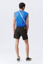 Tuned Black - Black - Space Relaxed Mid-thigh Denim Shorts - 3