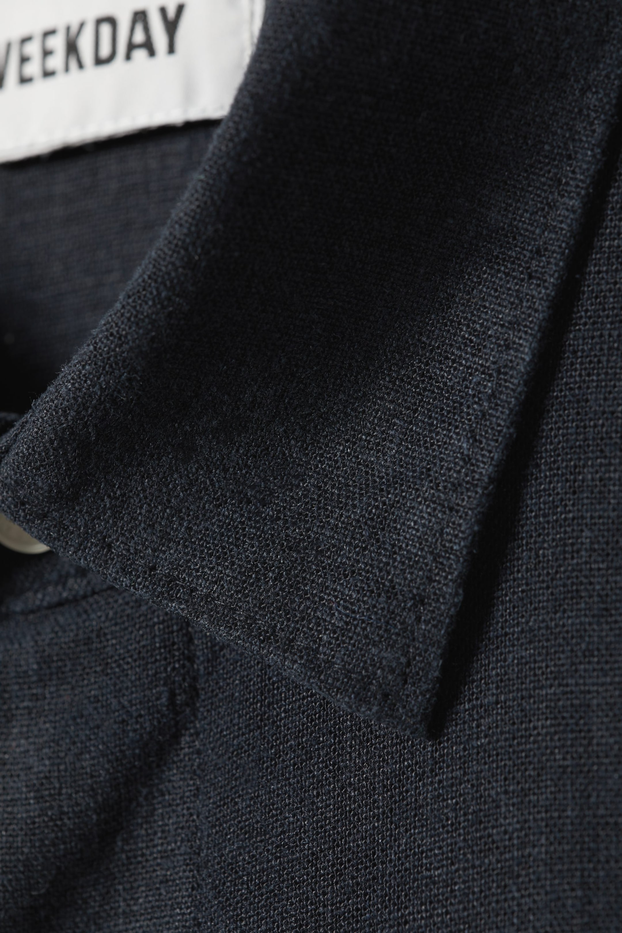 Navy blue - Randy Linen Short Sleeve Shirt - 1