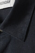 Navy blue - Randy Linen Short Sleeve Shirt - 1