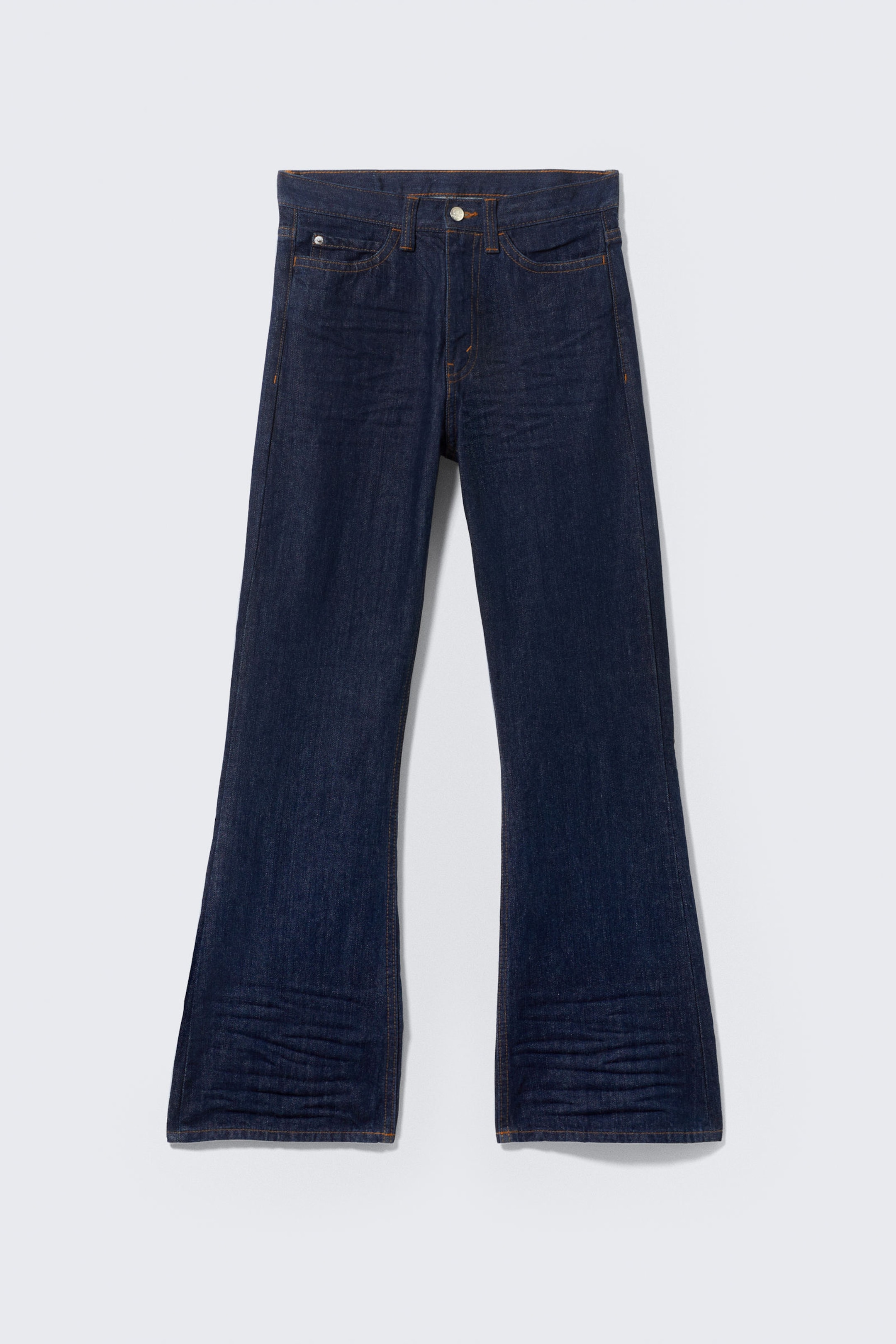 Blue Rinse - Dark Blue - Boo Bootleg Low Waist Regular Bootcut Jeans - 2