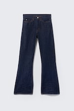 Blue Rinse - Dark Blue - Boo Bootleg Low Rise Regular Bootcut Jeans - 8