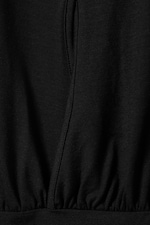 Black - Sleeveless Turtleneck Top - 4