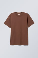 Brown - Relaxed Midweight T-shirt - 0