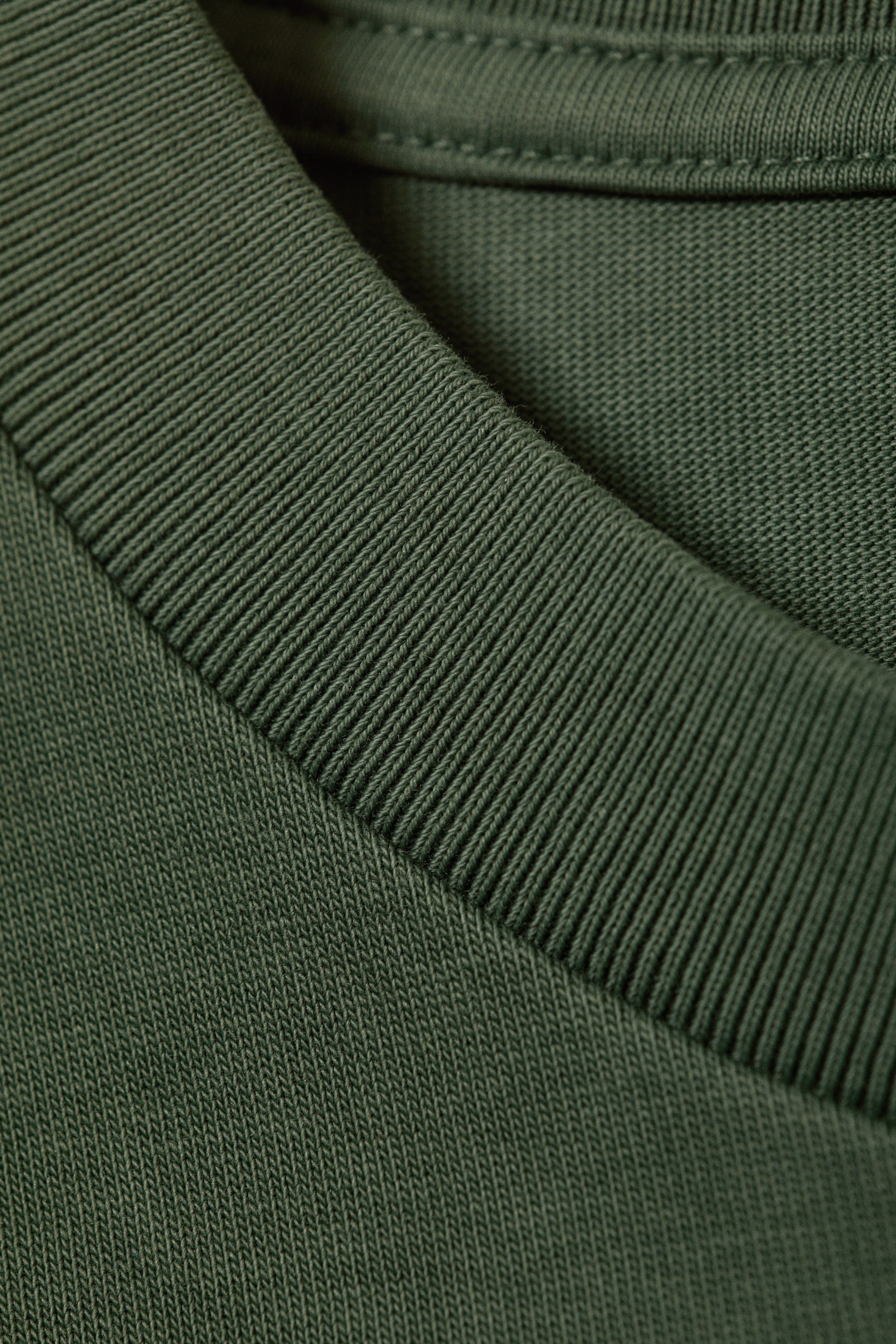 Washed Dark Green - Loose Boxy T-shirt - 1