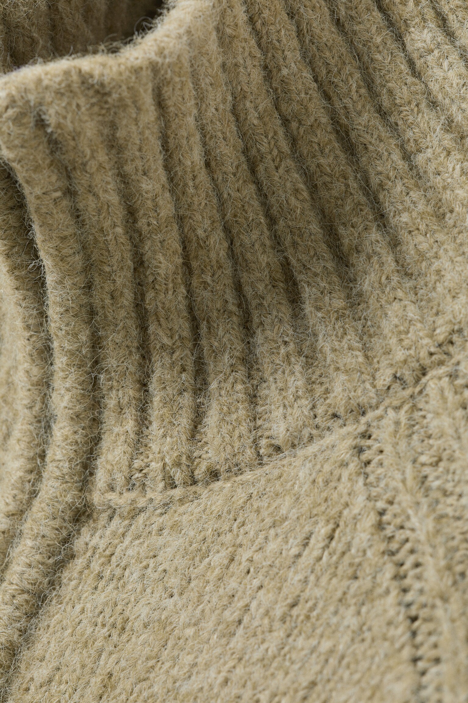 Cardigan tricotat, mulat, cu fermoar - Bej melanj/Melanj Mov Deschis/Bleumarin închis melanj/Verde mușchi închis/Gri Melange/Black & Grey Stripes/Portocaliu Aprins - 6