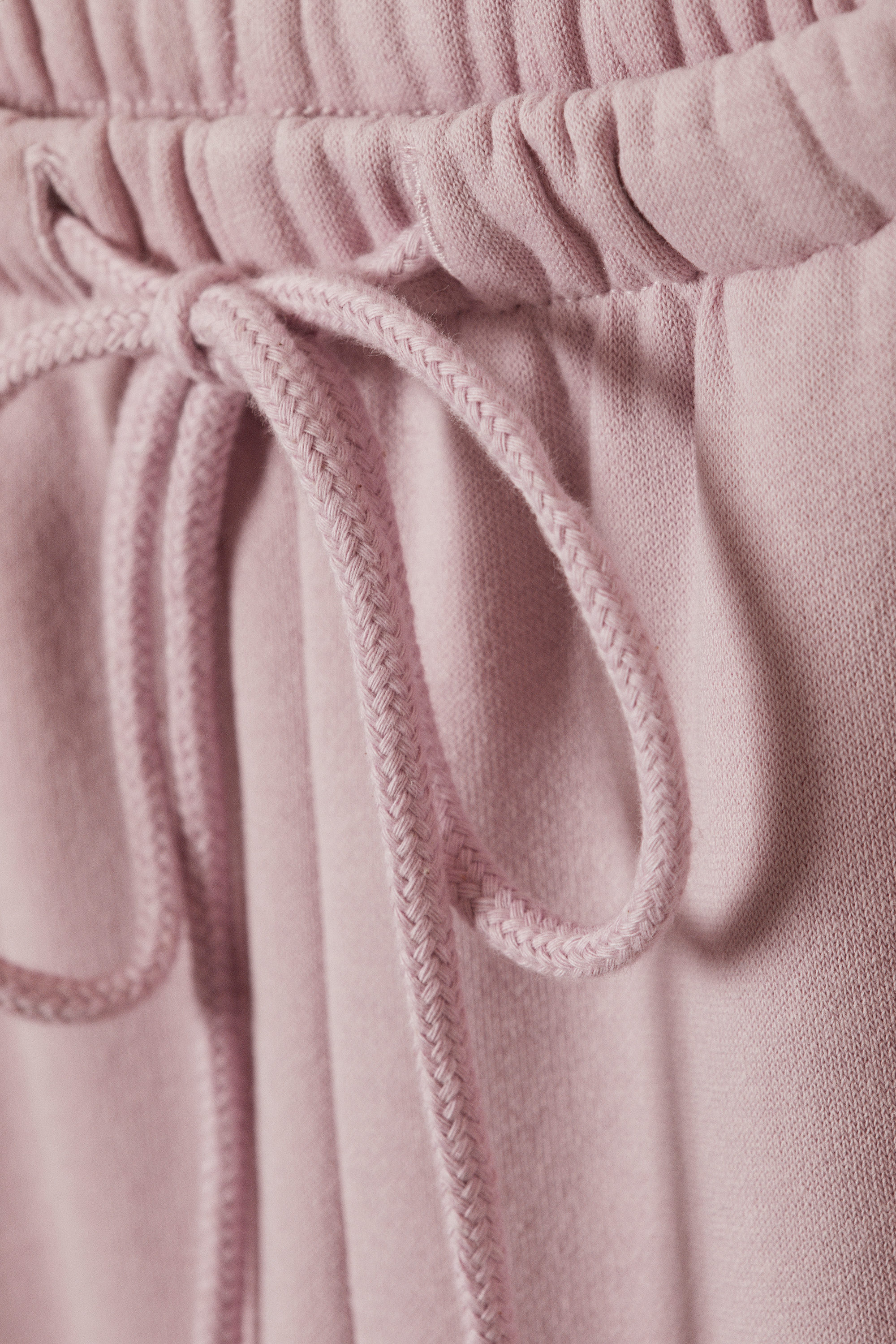 Light Dusty Pink - Low Rise Barrel Leg Sweatpants - 4