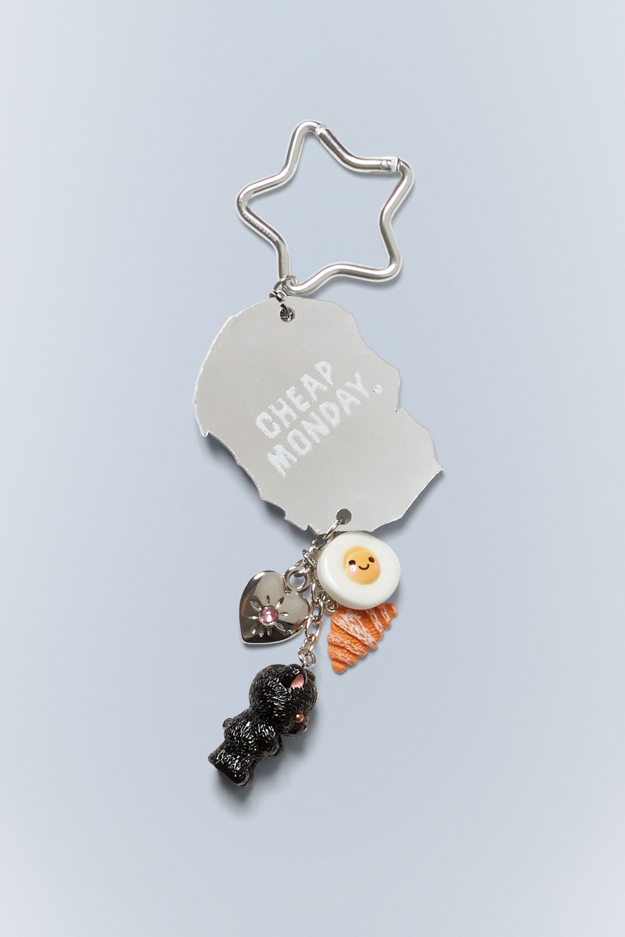 Silver - Skull - Charm Keychain - 2