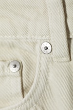 Cremeweiß - Voyage Jeans mit hohem Bund und geradem Bein - 1