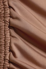 Dusty Brown - Ruched Regular Capri Pants - 1