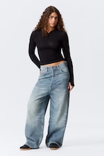 Blue Stream - Astro Loose Extra Baggy Leg Jeans - 0