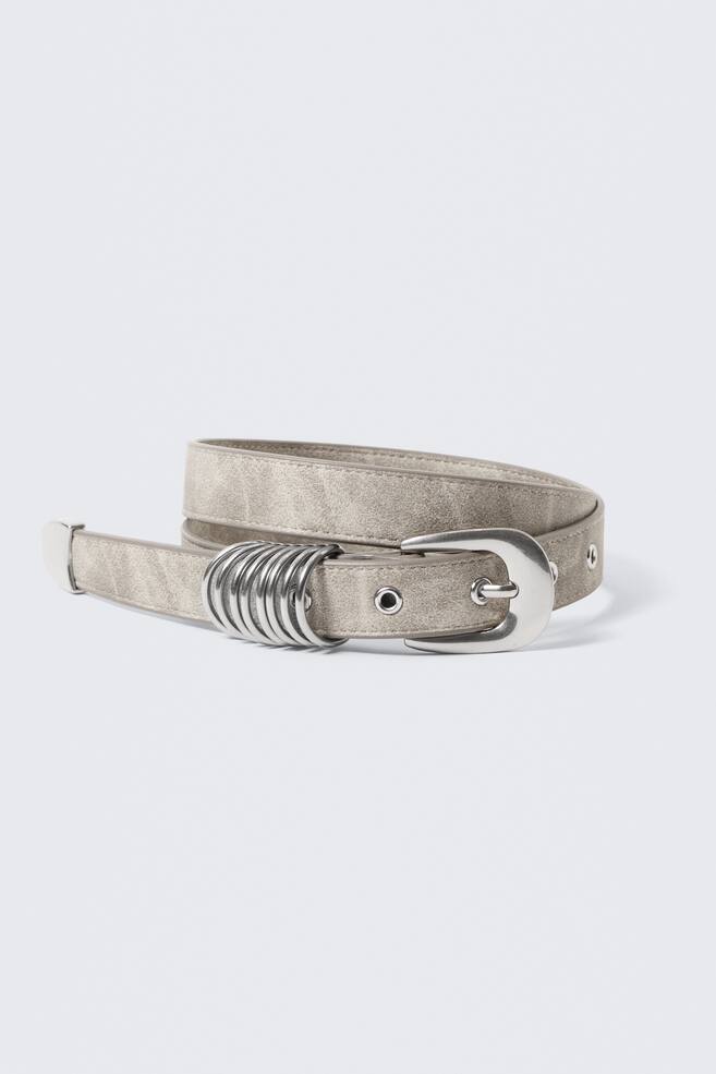 CEINTURE À ANNEAUX D MULTIPLES - Taupe clair - 1