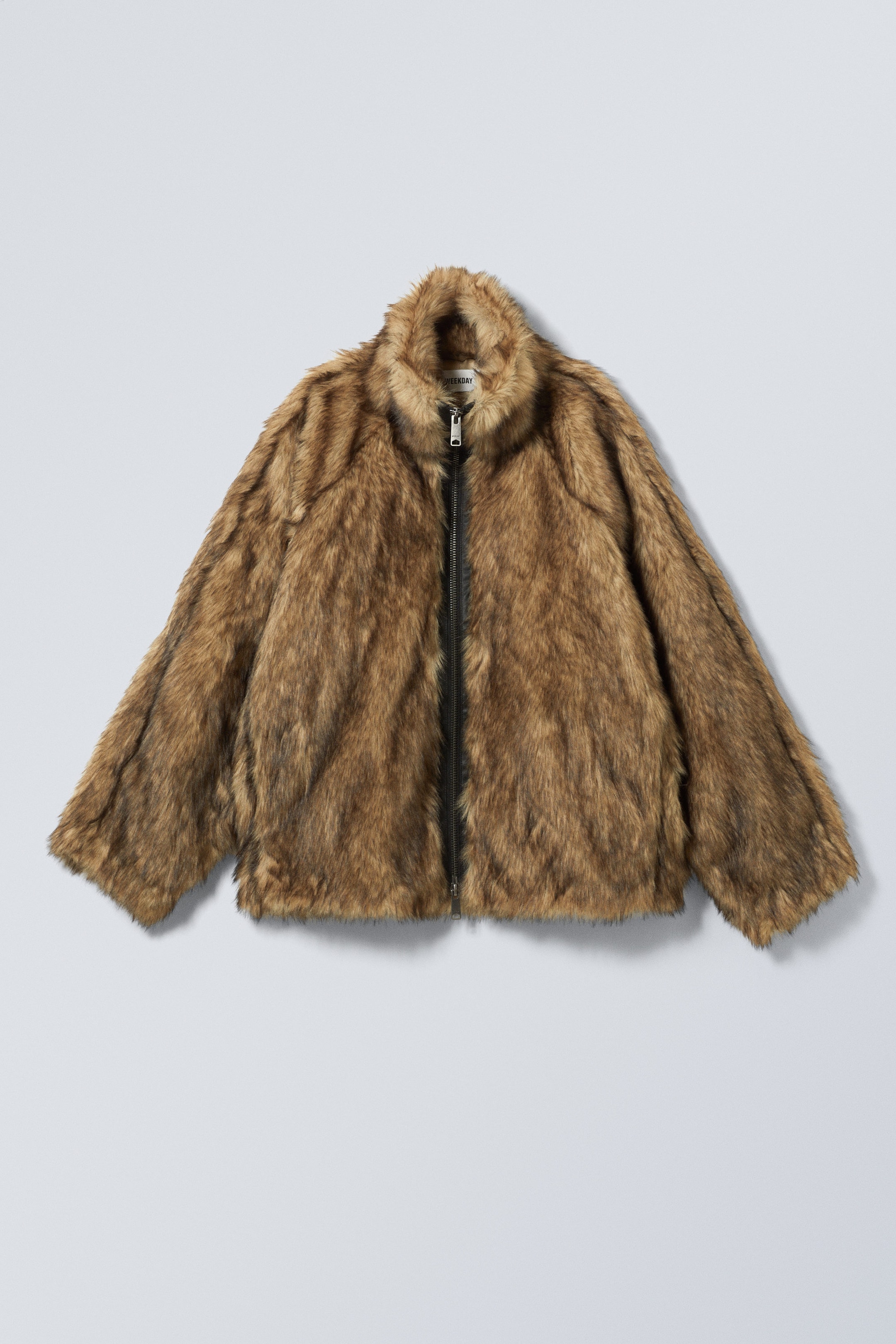 Beige Melange - Alice Faux Fur Jacket - 0