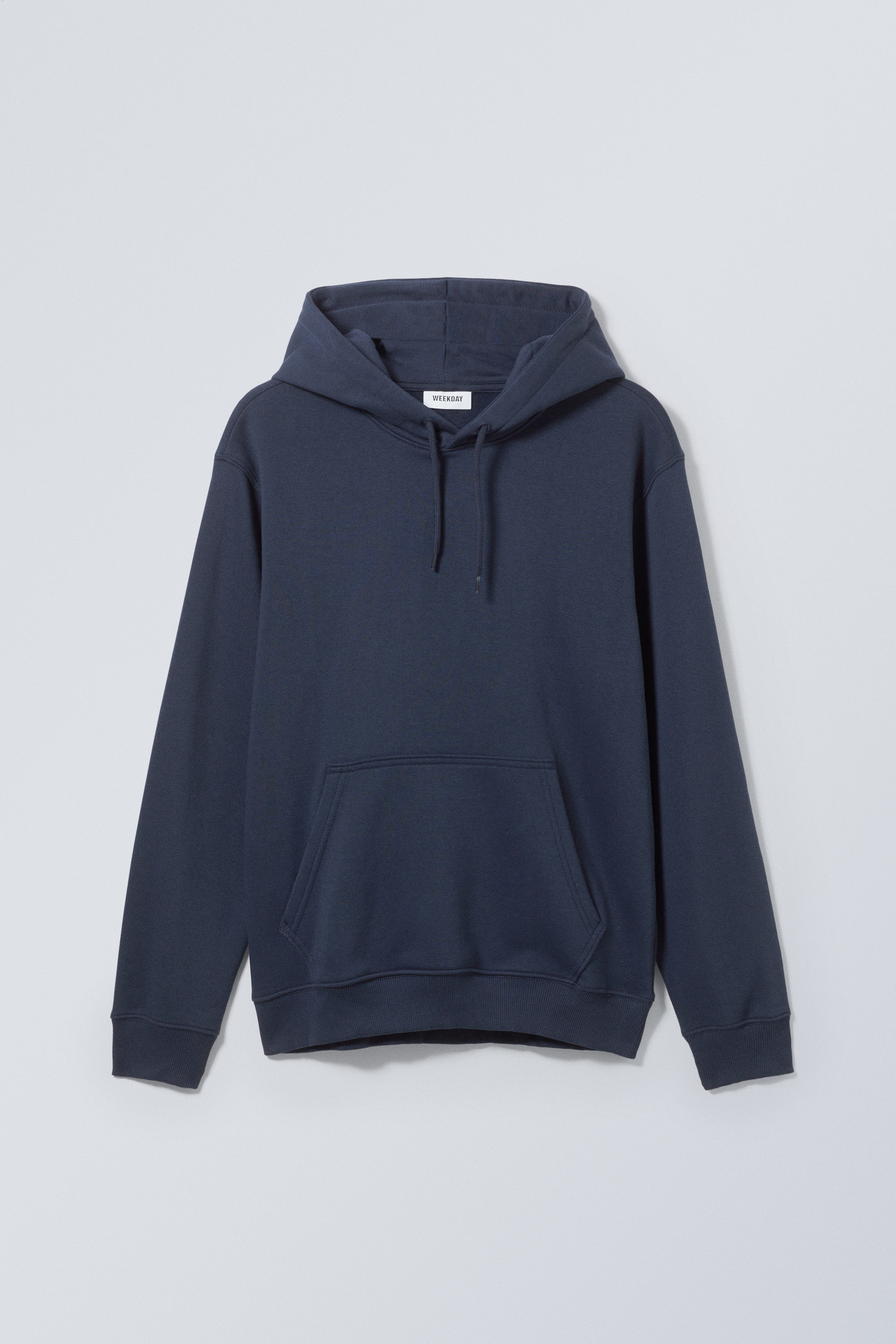 Dunkelblau - Klassischer, mittelschwerer Hoodie - 0