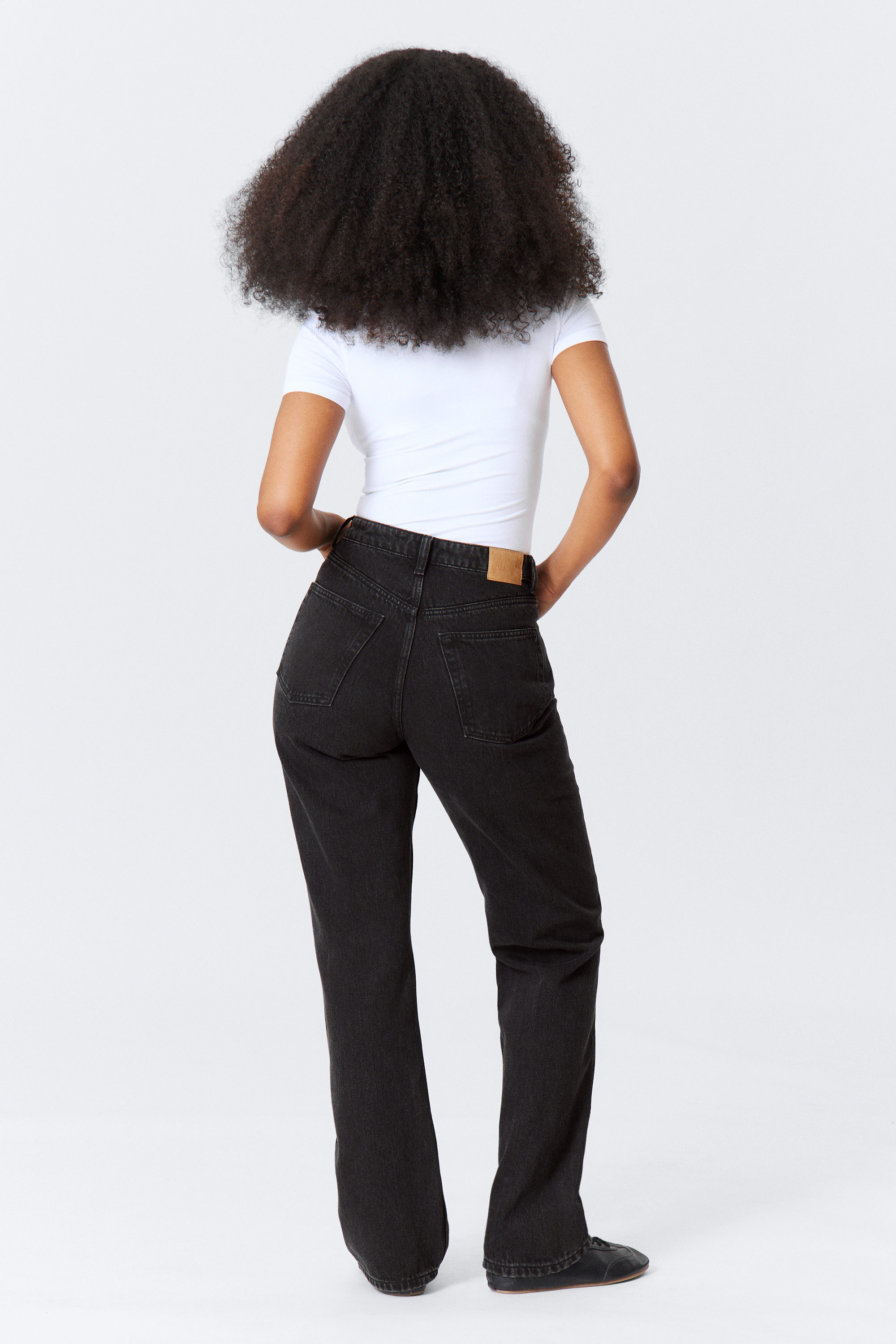 Tuned Black - Black - Resolute Curve High Waisted Regular Straight Jeans - 3