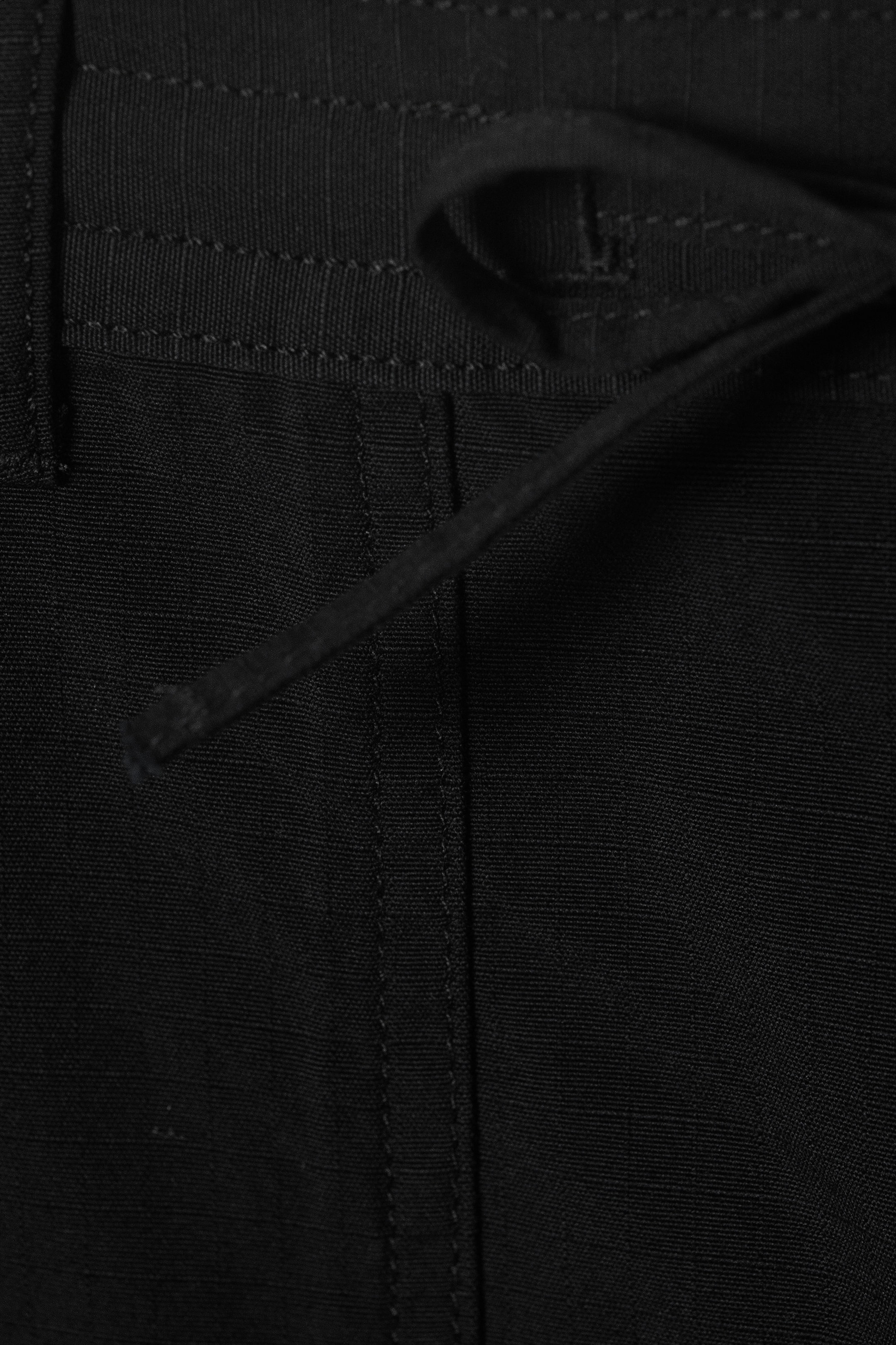 Black - Baggy Ripstop Cargo Trousers - 5