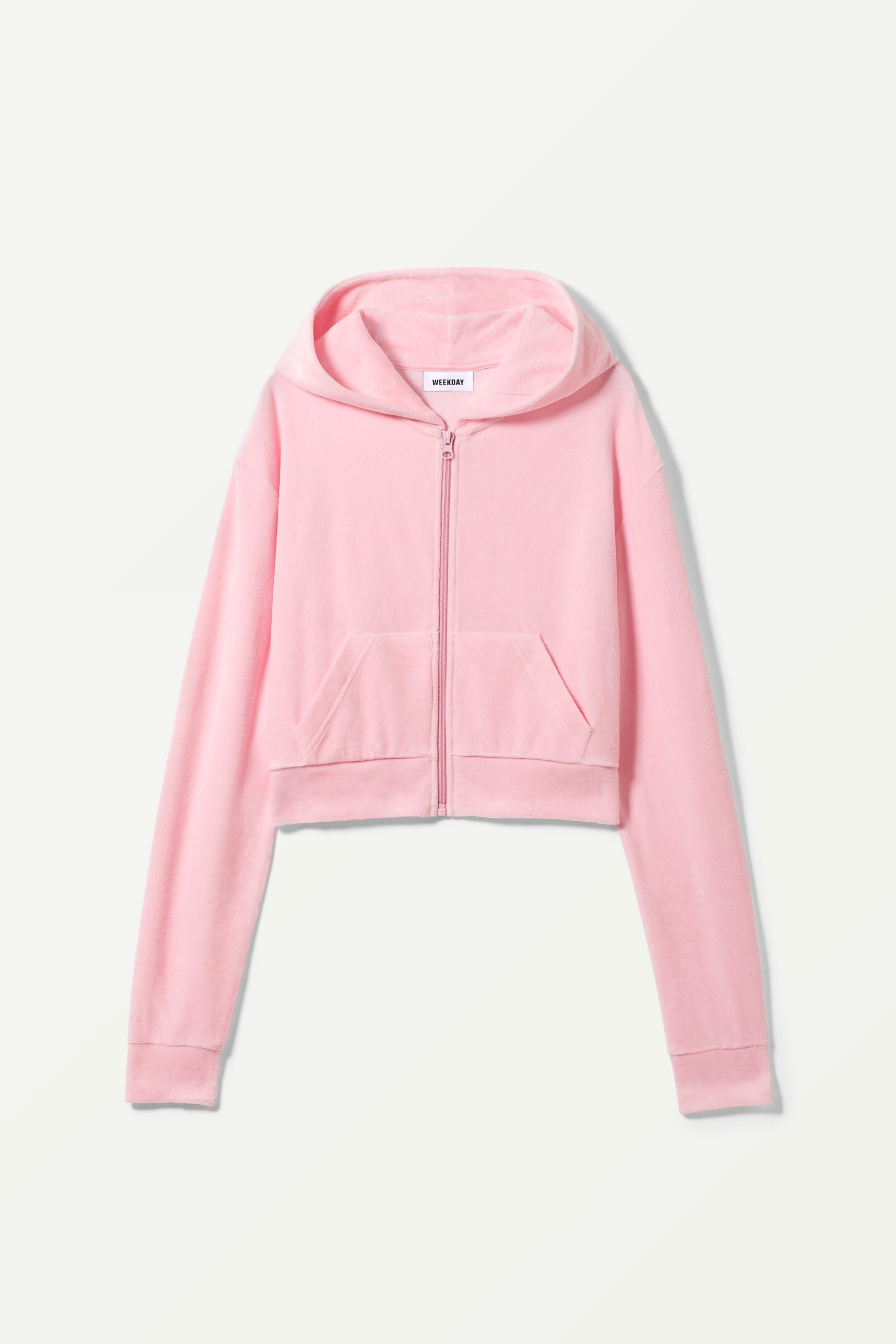Pink - Juno Velour Zip Hoodie - 0