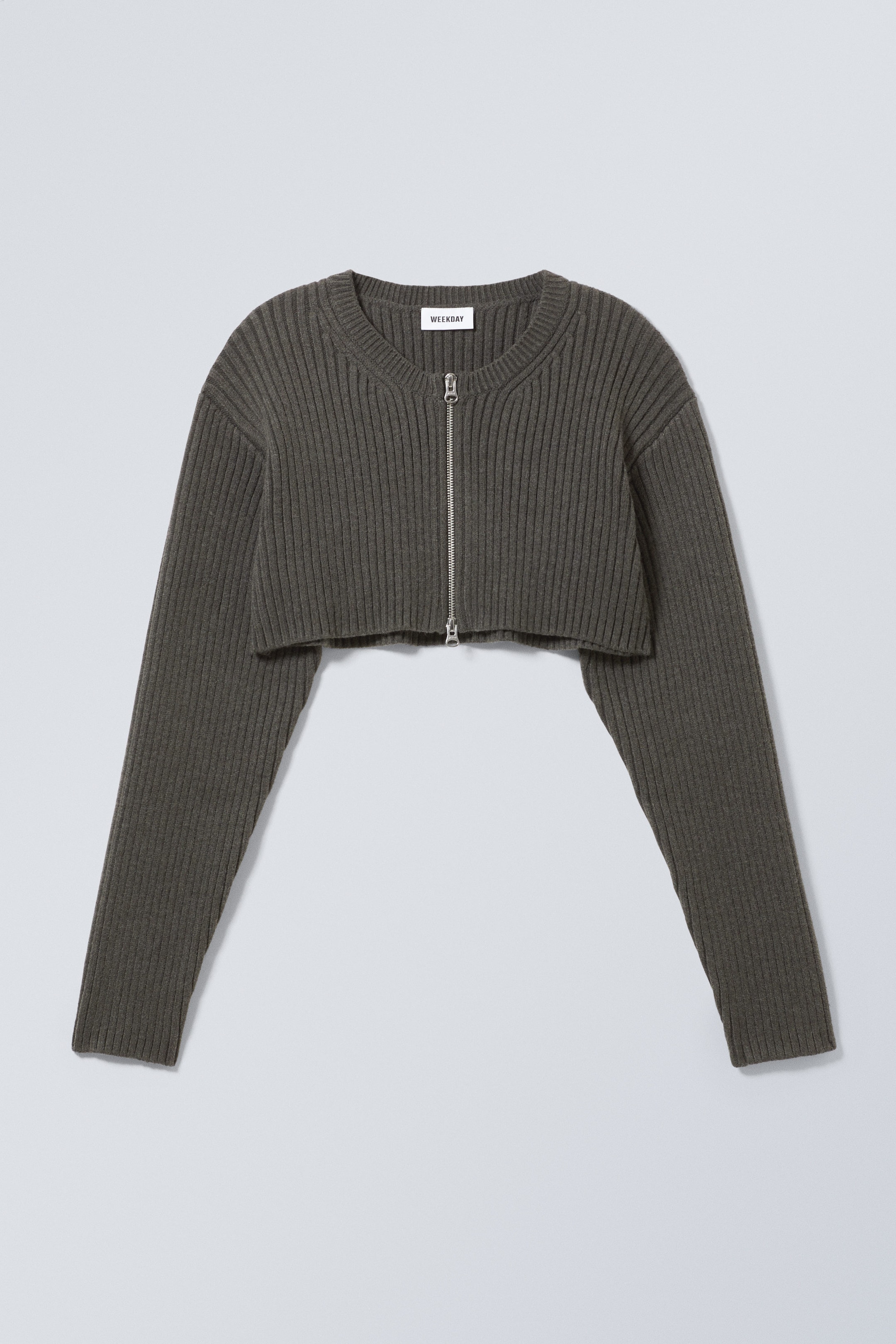 Taupe foncé - Cardigan boléro Bell - 0