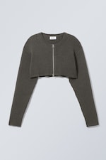 Taupe foncé - Cardigan boléro Bell - 0