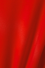 Rot - Körperbetontes Modal-T-Shirt mit rundem Saum - 1