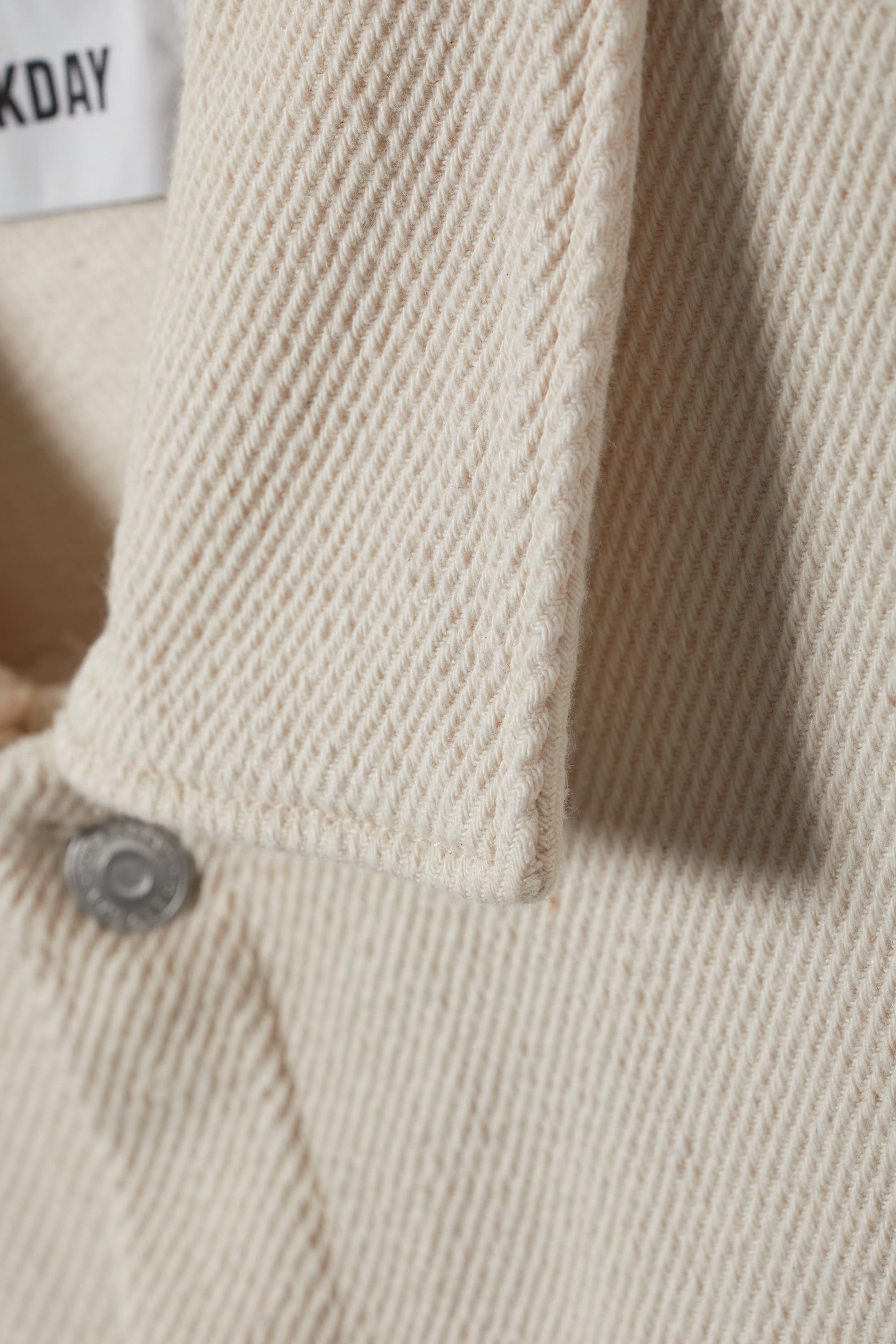 Ecru - Boxy Denim Shirt - 1
