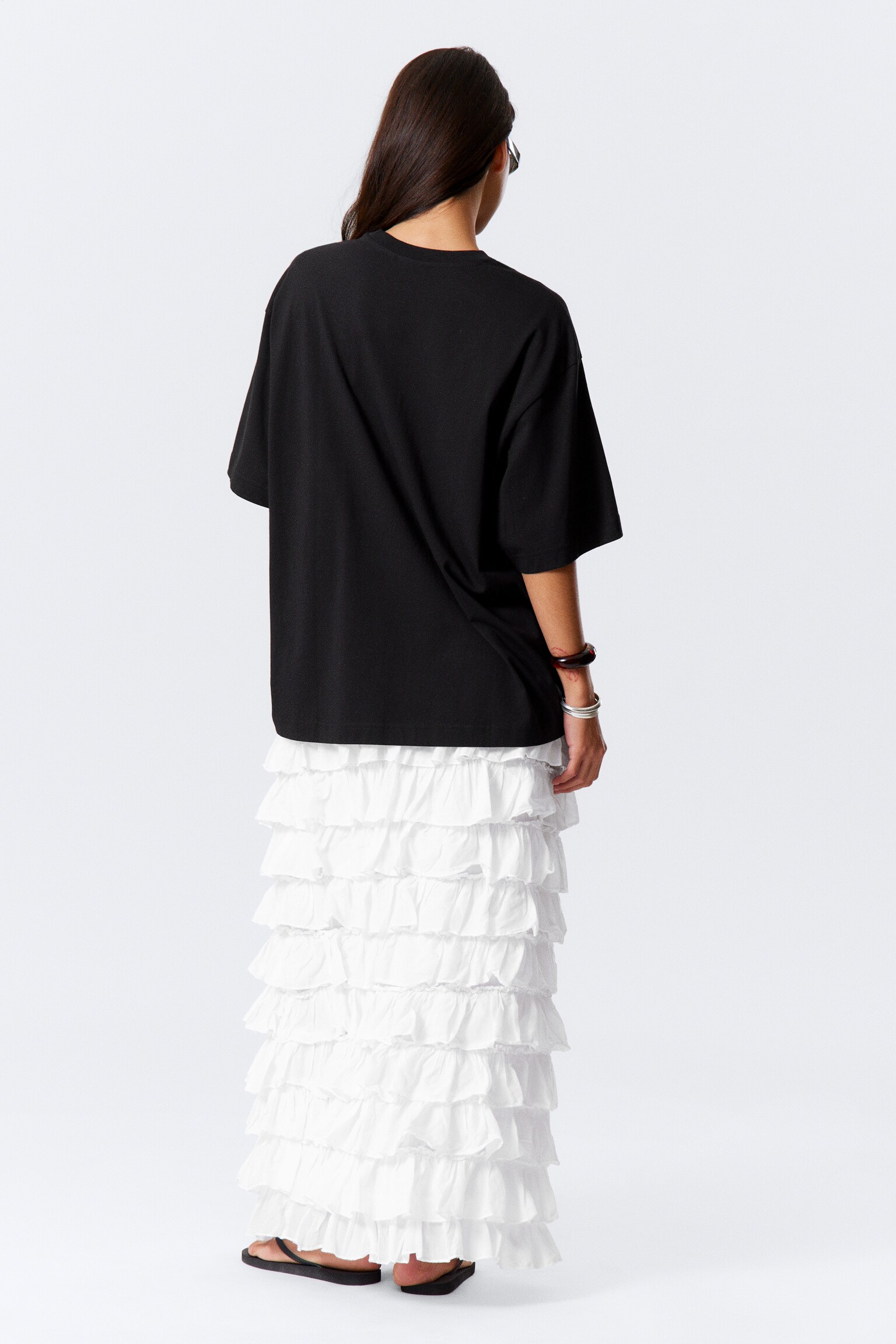 Camiseta oversize - Negro/Blanco/Negro/Naranja intenso/Azul oscuro - 5