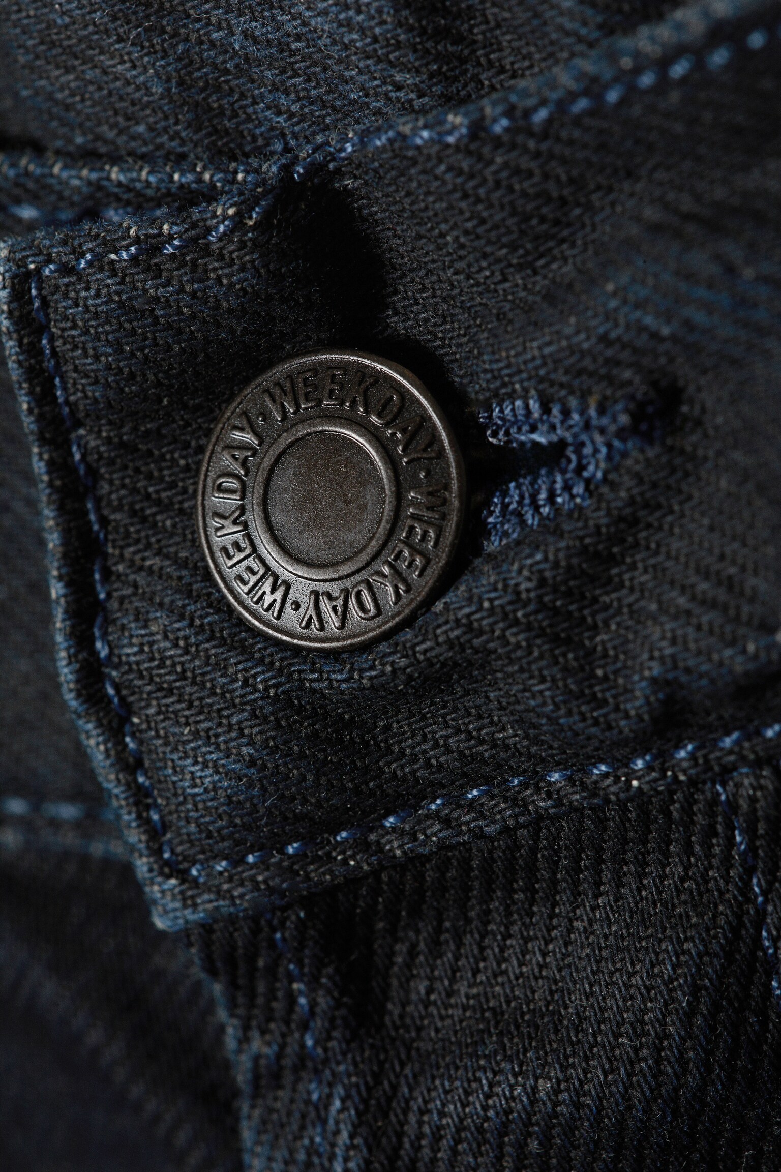 Jeans Astro Mid Rise Loose Baggy Leg Coated - Revestimento Indigo - 7