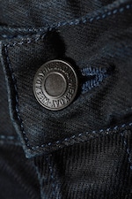 Indigo-Beschichtung - Astro Mid Rise Loose Baggy Leg Coated Jeans - 7