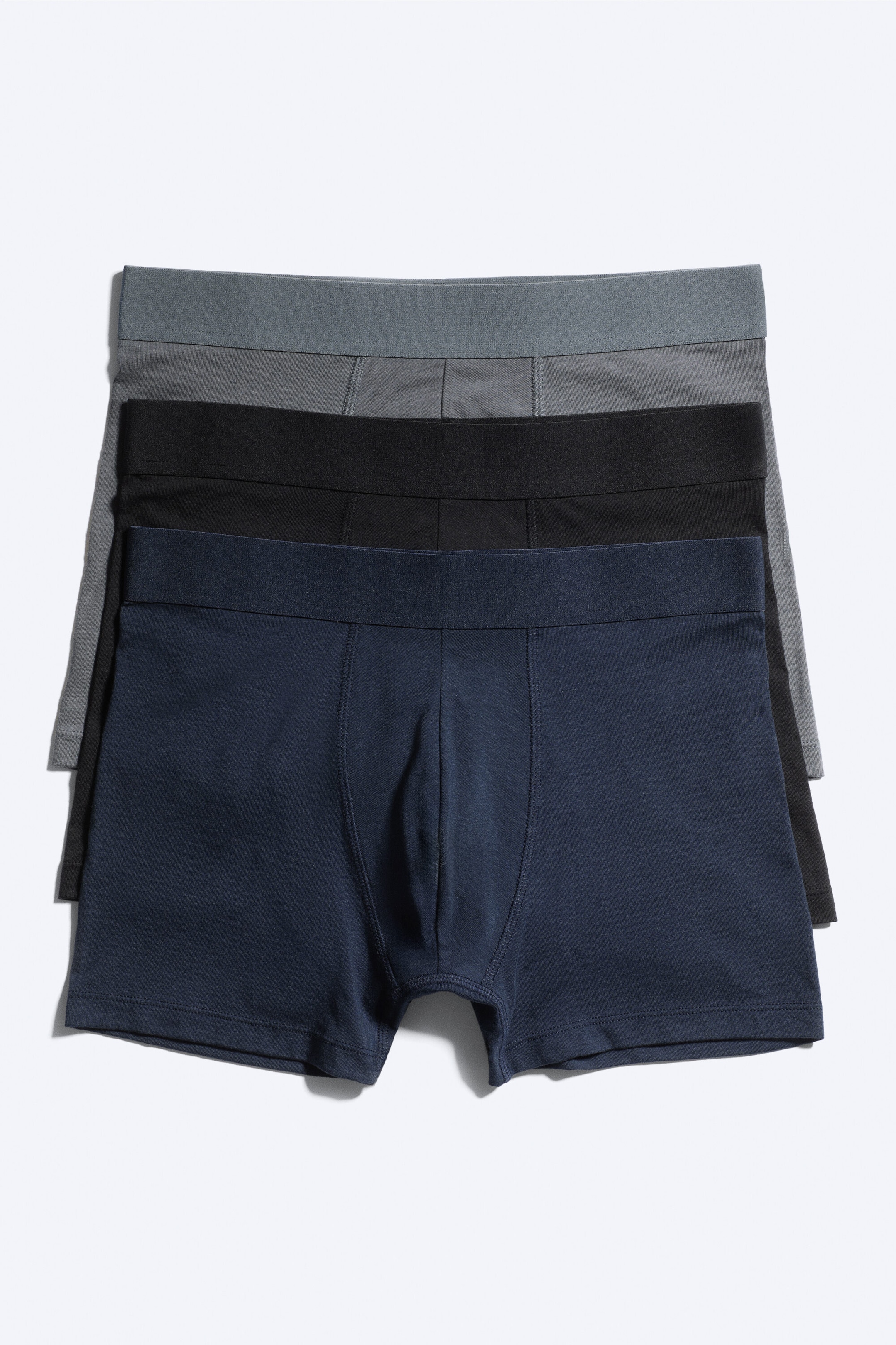 Grey/Black/Blue - 3-pack boxer briefs - 3