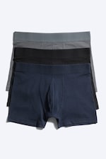 Grey/Black/Blue - 3-pack boxer briefs - 3