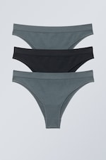 Dark Turquoise Black - Cat weiche Slips 3er-Pack - 0