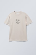 Kleiner Typ - Oversized-T-Shirt mit Grafikprint - 0