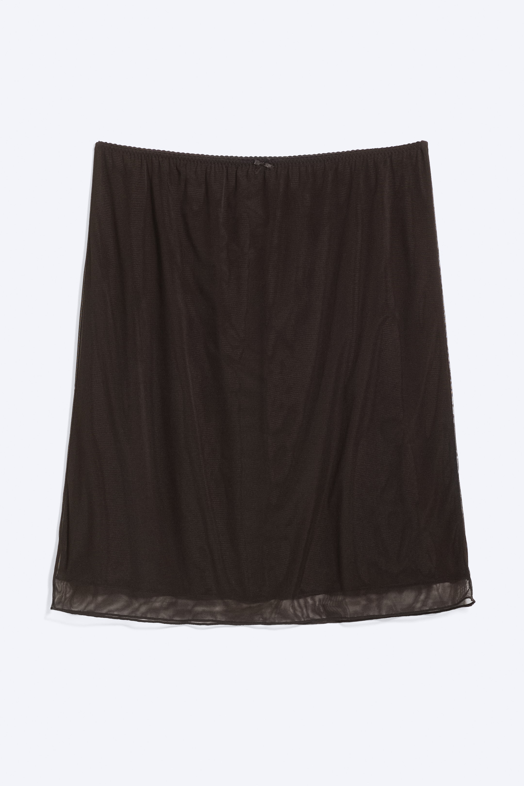 Grotere afbeelding bekijken: Gelaagde midirok van mesh - Donkerbruin - DAMES | H&M NL 1