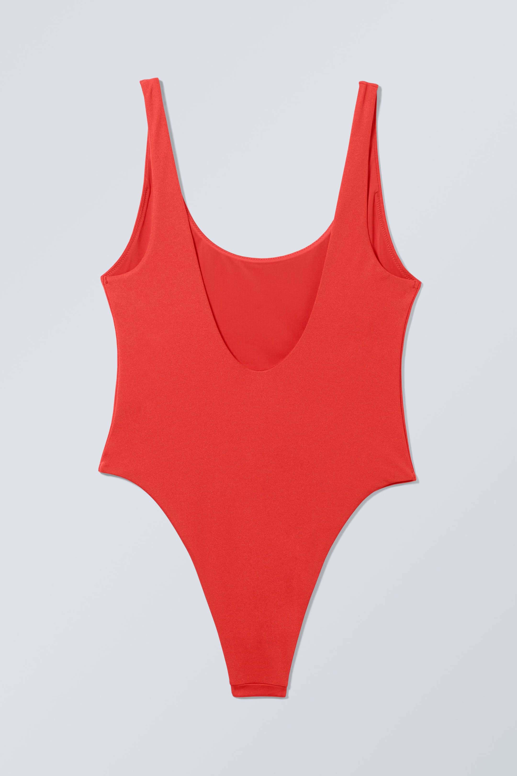 Rouge chatoyant - Maillot de bain sportif et brillant - 1