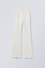 Helles Maulwurfgrau - Bootcut-Hose Serena aus Spitze - 0