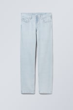 Opulent Blue - Light Blue - Klean Mid Rise Regular Straight Leg Jeans - 0