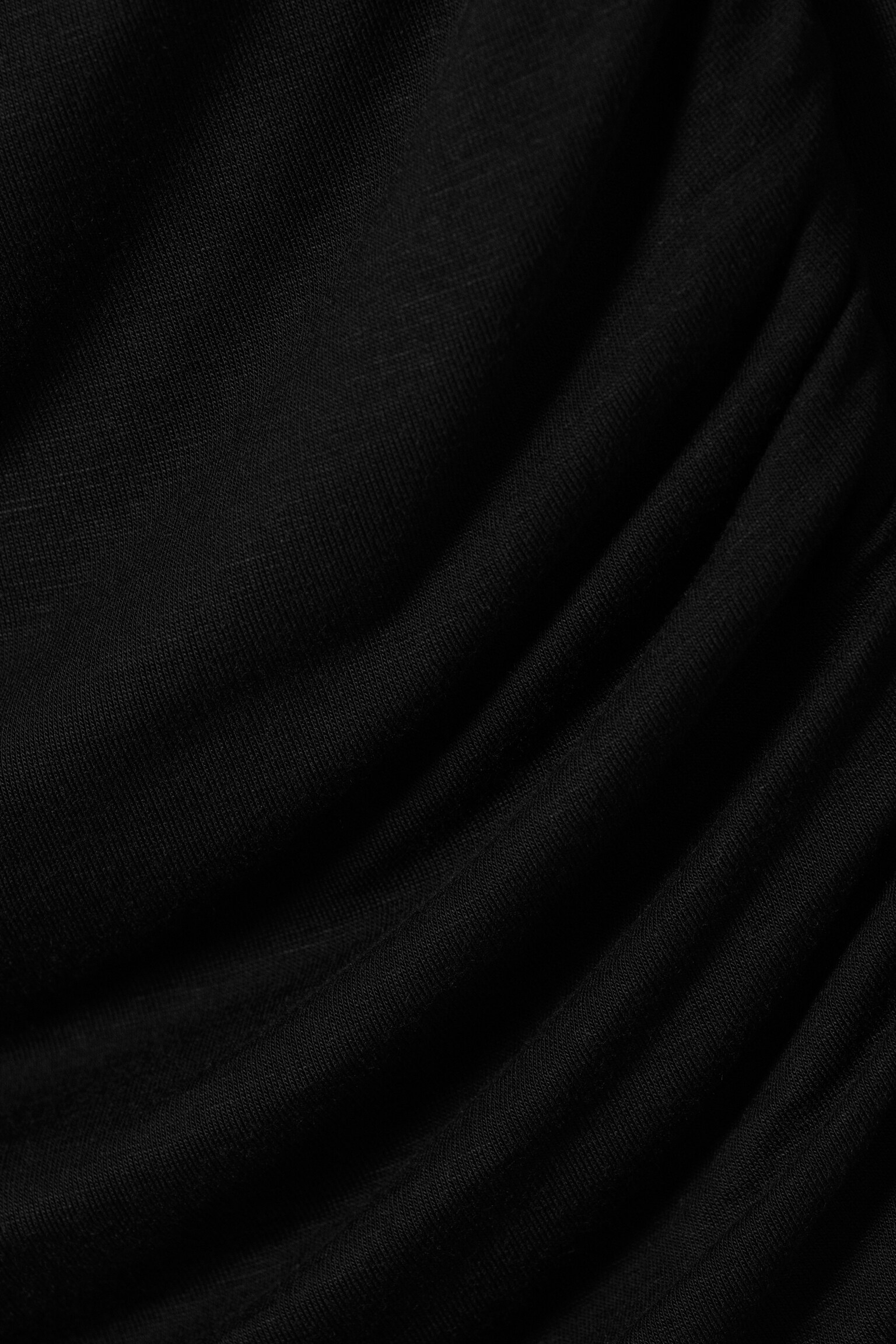 Bluză cu umeri goi și mâneci lungi, cu fronseuri - Black/Alb - 2