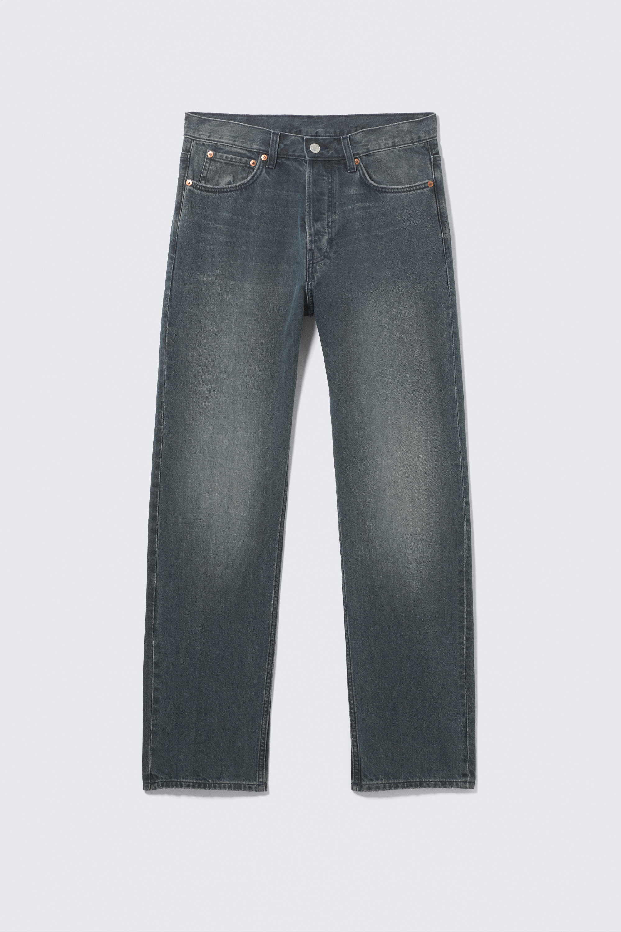 Kourtney Blue - Dunkelblau - Space Mid Waist Relaxed Straight Leg Jeans - 5