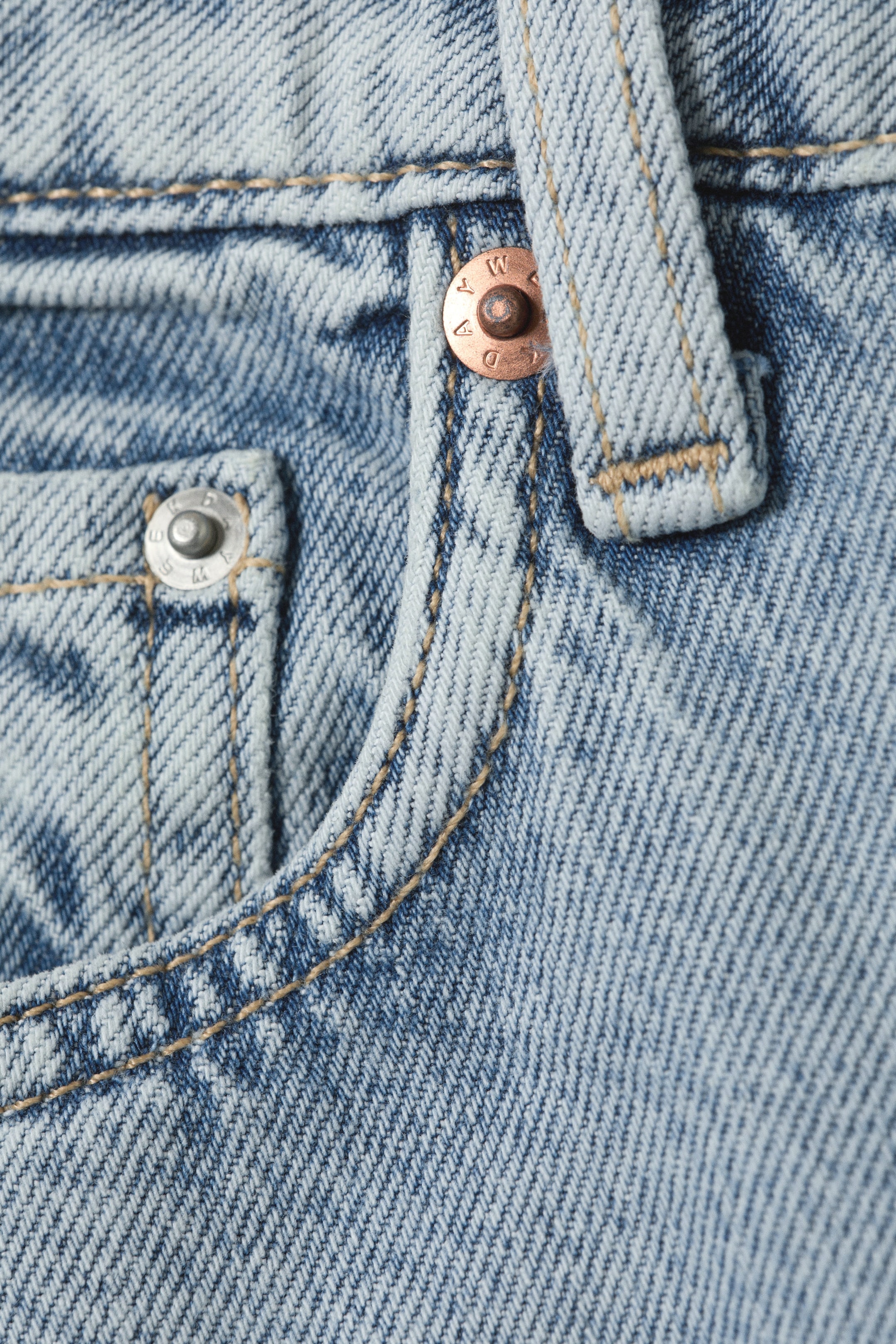 Dream Blue - Light Blue - Resolute Curve High Waisted Regular Straight Jeans - 1